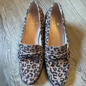 Kate Spade Leopard Print Loafers